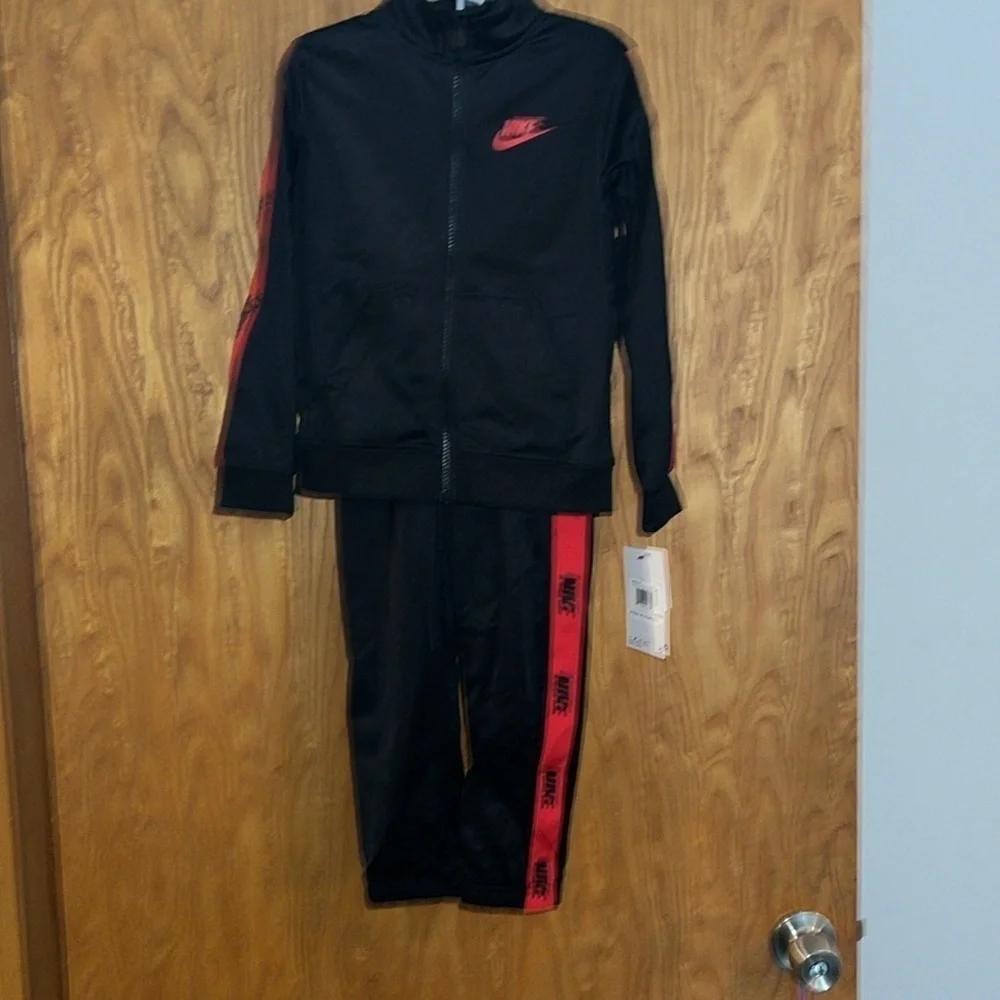NWT $52 Nike Toddler Boys Navy Track Suit Athletic Jacket & Pants Set Sz 4T